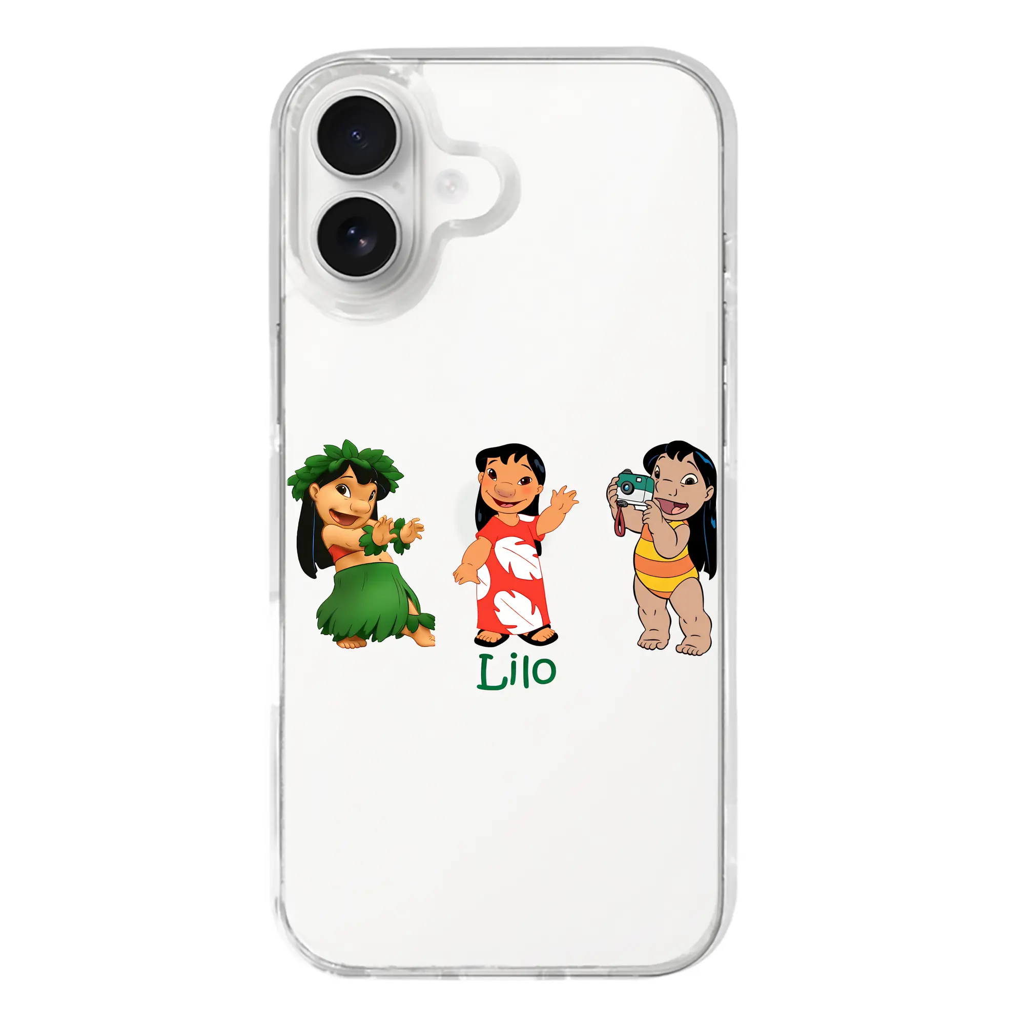 リロ＆スティッチ グッズ リロ - iPhone 17シリーズ 透明スマホケース – 薄型・耐衝撃・精密フィット保護カバー